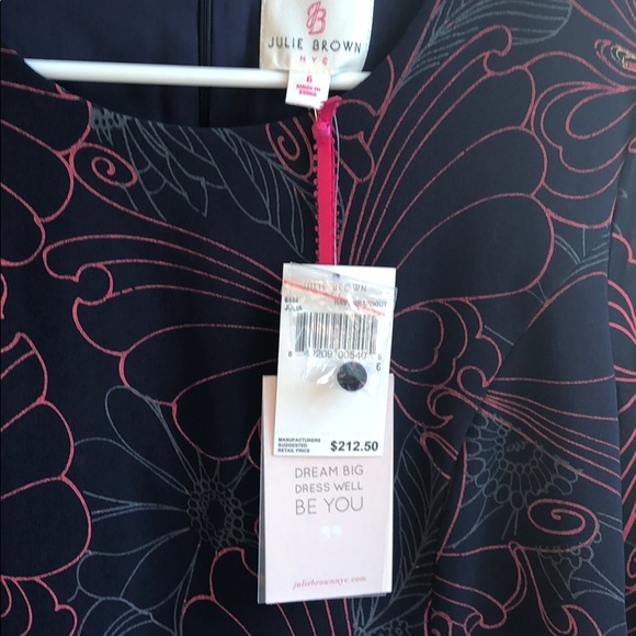 🦋Julie Brown NYC Navy Butterfly Dress🦋 - Picture 3 of 7